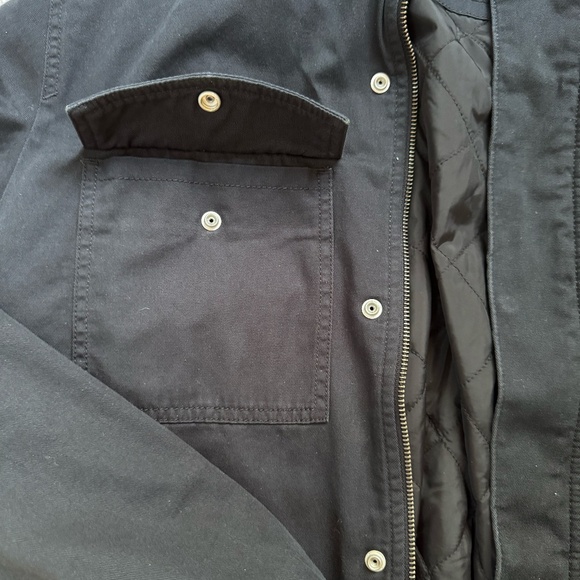 Levi's Mock Collar Utility Jacket Men's Medium Black - Picture 2 of 8